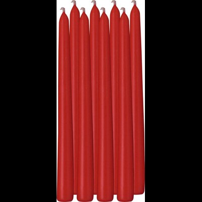 Bougie pointue rouge 2,2 × 24 cm